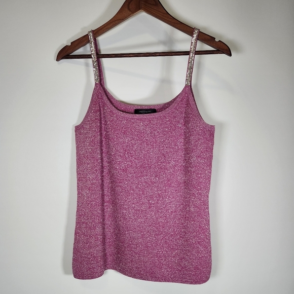 Vintage Michelle Antonelli Nitted Pink Sleeveless Camisole. - Picture 1 of 16